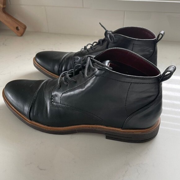 Sondergaard Copenhagen SSSF853 Lace Up Hi Top Leather Boots Black Sz 44 - Picture 2 of 14